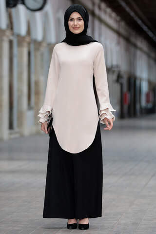 Silk Hijab Set Stone Color