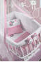 White Basket Crib Pink