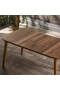 Mitteltisch aus Holz mit gedrechselten Beinen, quadratisch, Nussbaum