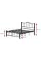 Bella Struttura Letto in Metallo 90x190 ARM138 Nero