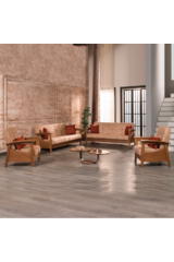 MD Açelya 2 Scandinavian Sofa Set MDN101