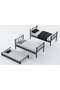 Lily Bunk Bed With Trundle 90x200 ARM038 Black