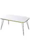 Center Table Kr Black Wire Leg Gold White