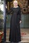Mara Silvery Evening Dress Black