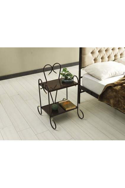 Pedesa Metal Bed Frame 160x200 ARM064 Brown
