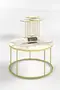 Couchtisch und Zigon Couchtisch Terra Set Gold