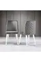 Elkamet White Table & Foresta Chair Set HDR1216