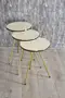 Nesting Table Metal Leg Pattern 2081