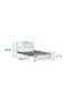 Orchidea Struttura Letto in Metallo 90x200 ARM104 Bianco