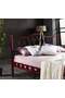 Orchidee Metallbett 180x200 ARM108 Burgunderrot