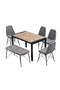 Sementa Walnut Table And Chair Set FRL1031