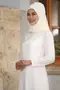 Ecrufarbenes Spitzenkleid