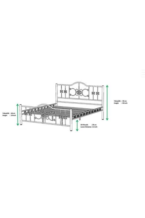 Stella Struttura Letto in Metallo 140x200 ARM169