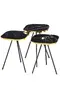 Nesting Table Bendir Metal Leg Double Gold