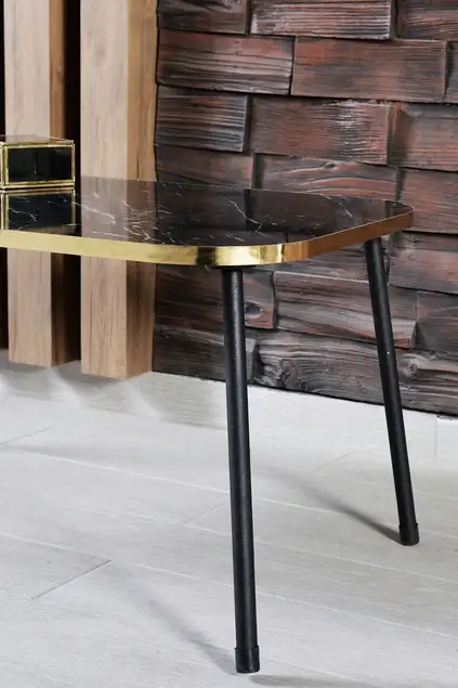 Mitteltisch Schwarzes Metallbein Kr Gold Bendir