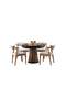 Dream Parquet Round Table & Zeus Chair Set HDR1204