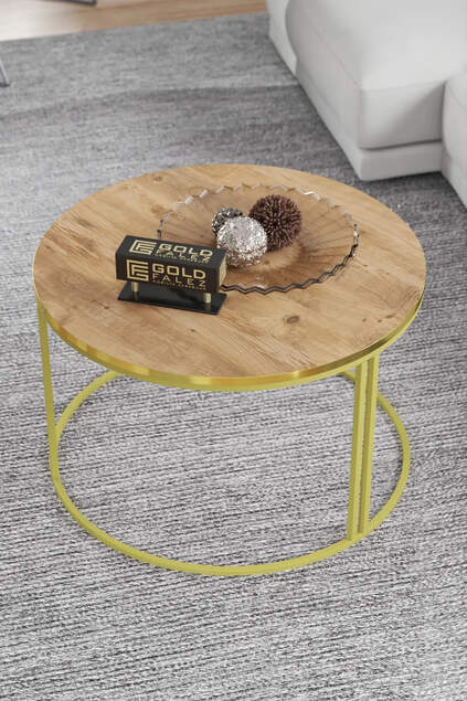 Center Couchtisch Single Gold Lux Special
