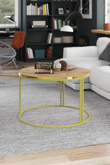 Center Couchtisch Single Gold Lux Special
