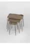 Black Wire Silver Square Zigon Coffee Table