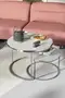 Couchtisch Double Silber Lux Special