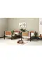 İnci Letto a Castello 90x190 ARM005 Nero + Noce