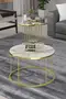 Couchtisch und Zigon Couchtisch Terra Set Gold