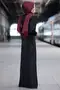 Schwarzes Esin-Kleid