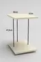 Wheeled Side Table Rectangle