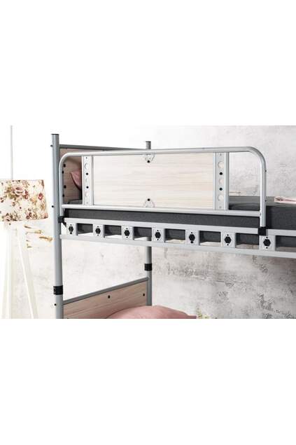 Elegant Stockbett 90x200 ARM018 Weiß