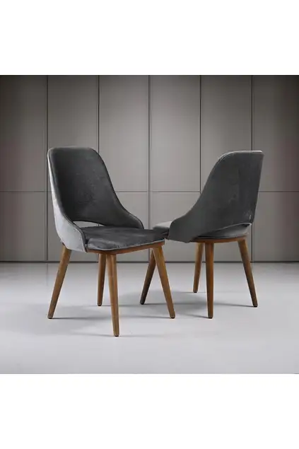 Morino Walnut Table & İsland Chair Set HDR1231