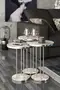 Coffee Table and Zigon Coffee Table Terra Set Silver
