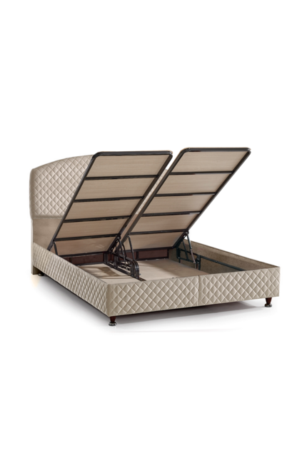 MD Teos 150x200 Doppelbett, Bettgestell, Kopfteil-Set GM118