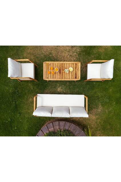 Gardenya Ahşap Oturma Grubu ROY011