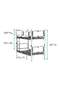 Elegante Letto a Castello 90x190 ARM017 Noce