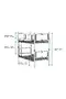 Elegant Bunk Bed 90x190 ARM017 Walnut