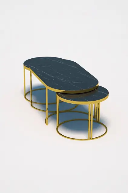 Set di 3 lune piene in oro