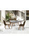 Hera Grauer Marmor Tisch & Doruk Stuhl Set HDR1226