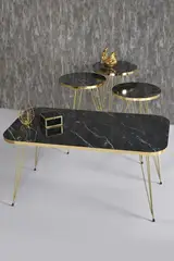 Satztisch und Mitteltisch Kr Set Gold Bendir Draht