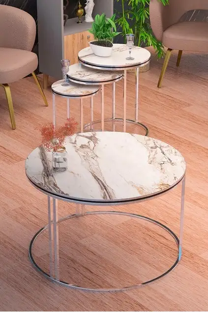 Doppel Silber C Lux Set 4-Teilig
