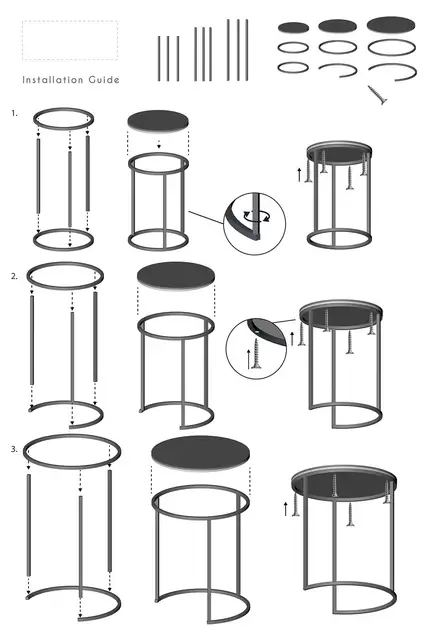 Doppel Silber C Lux Set 4-Teilig