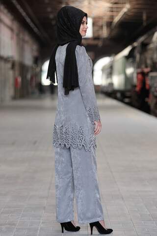 Ayda Hijab Suit Gray