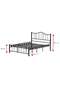 Bella Struttura Letto in Metallo 100x200 ARM140 Nero