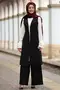 Merve Vest Suit Black