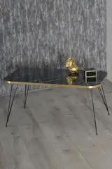 Orta Sehpa Kr Siyah Ayak Altın Bendir Tel