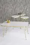 Nesting Table And Center Table Kr Set Gold Efes Wire