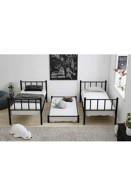 Lilien Baby Bett 90x190 ARM037 Schwarz