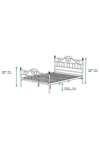 Troja Metallbett 140x200 ARM091