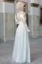 Ecru Farbe Nadide Abendkleid