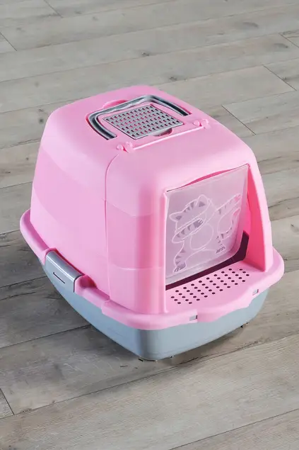 Indoor Cat Toilet Cat Figure Pink