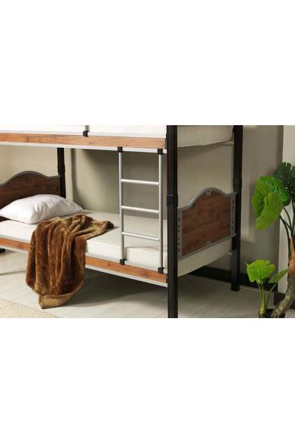 Pearl Bunk Bed 90x190 ARM005 Black + Walnut